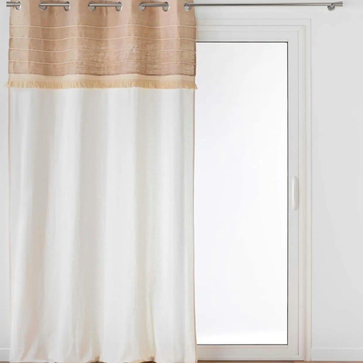 Rideau en coton et jute (140 x 240 cm) Cirrus Beige
