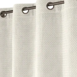 Rideau flanelle relief (140 x 240 cm) Flanela Ecru