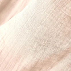 Rideau gaze de coton ajustable (280 x max 300 cm) Gaïa Rose poudré