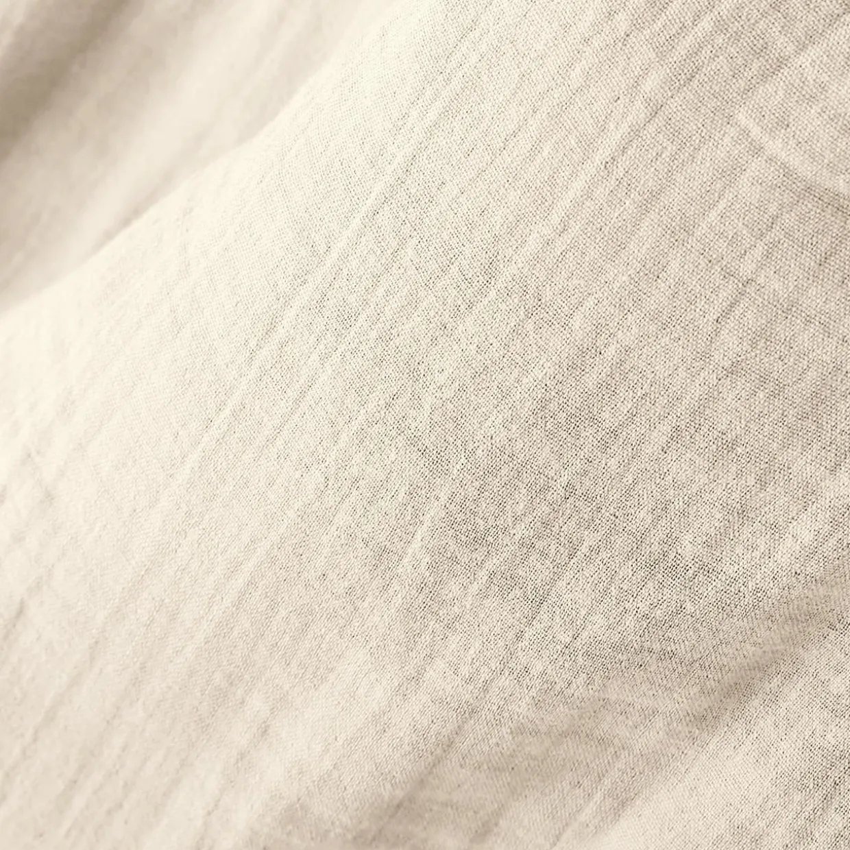 Rideau gaze de coton galon fronceur (180 x 240 cm) Gaïa Beige pampa
