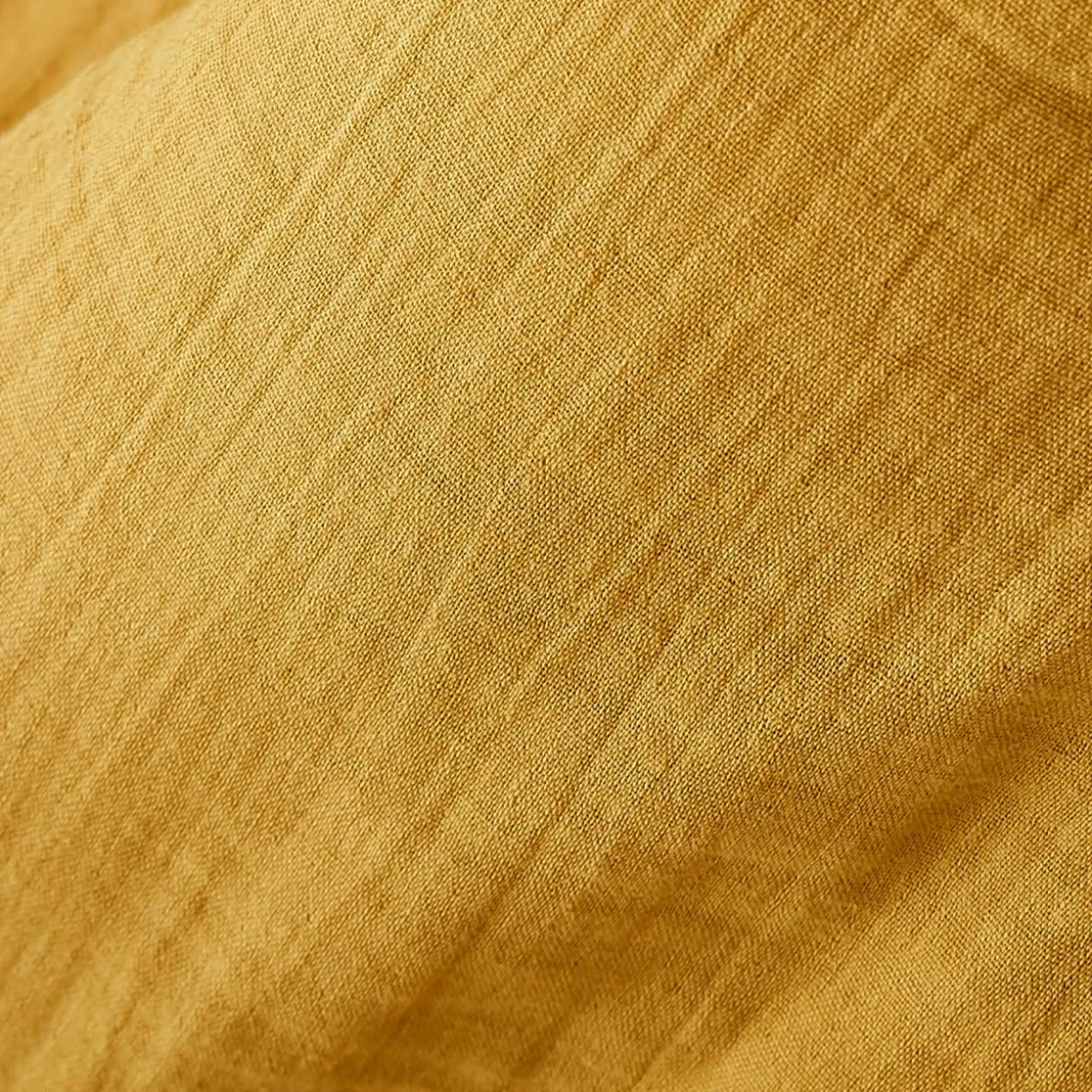 Rideau gaze de coton galon fronceur (140 x 240 cm) Gaïa Jaune safran