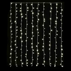 Rideau lumineux H1,50 m L2,25 m 240 LED Super chaser Blanc chaud