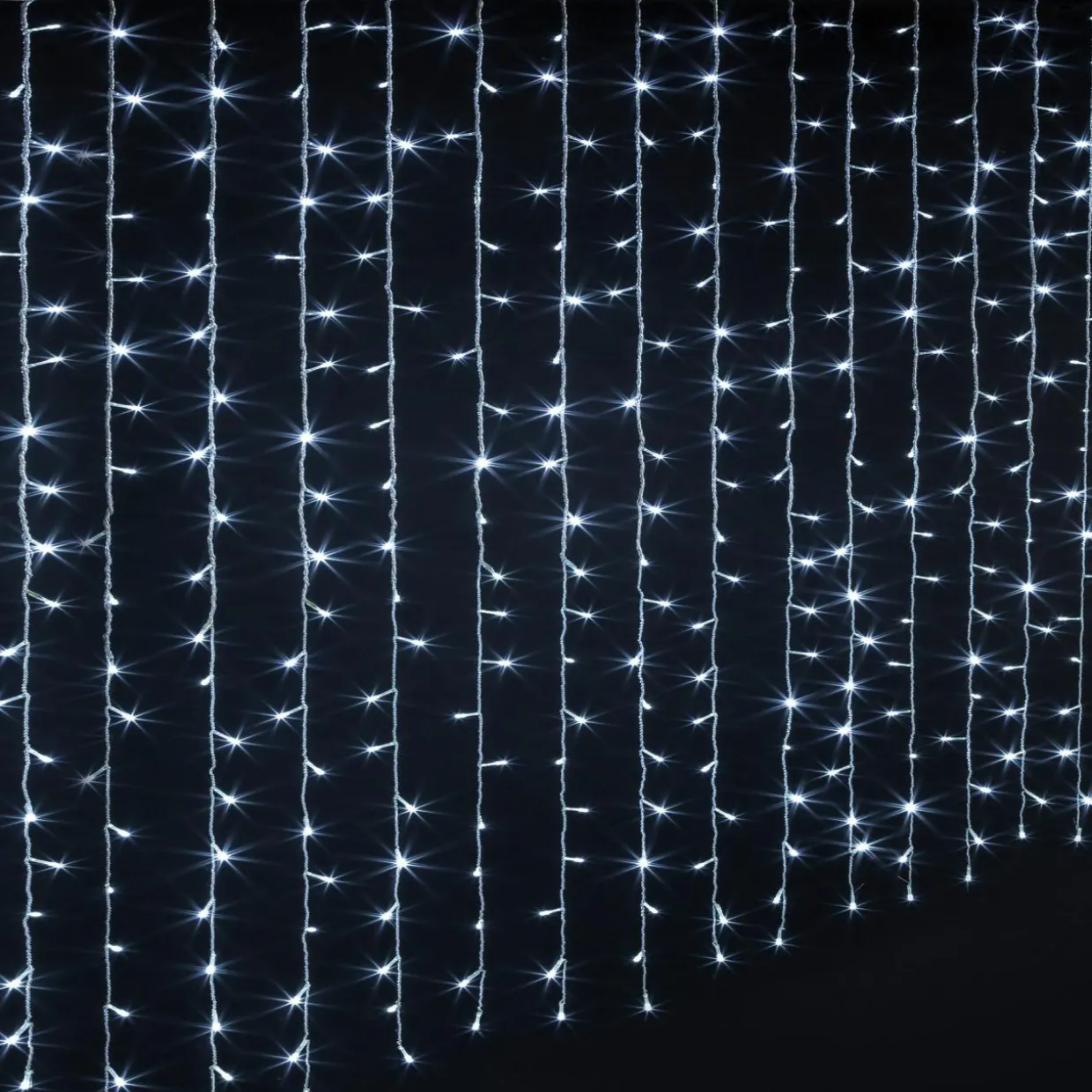 Rideau lumineux H2 m L3 m 600 LED Blanc froid