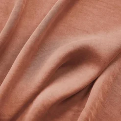 Rideau lyocell Tencel™ ajustable (140 x max 270 cm) Olivia Terracotta