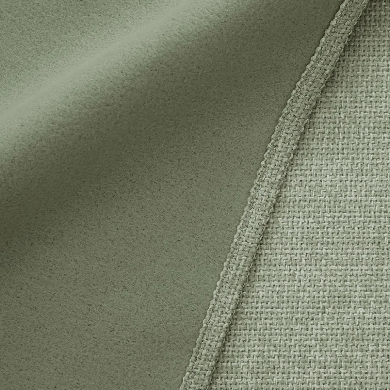 Rideau obscurcissant thermique galon fronceur (180 x 260 cm) Alba Vert romarin