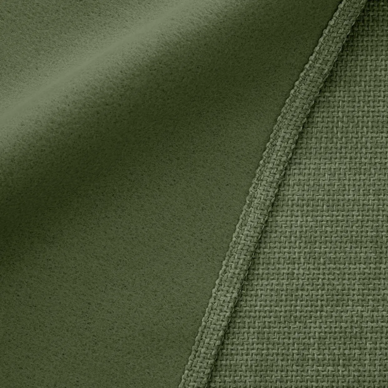 Rideau obscurcissant thermique galon fronceur (180 x 260 cm) Alba Vert kaki