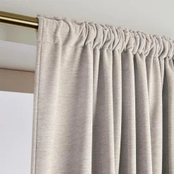 Rideau obscurcissant thermique galon fronceur (280 x 240 cm) Minuit Taupe
