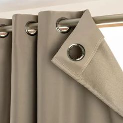 Rideau obscurcissant thermique (180 x 260 cm) Calore Taupe