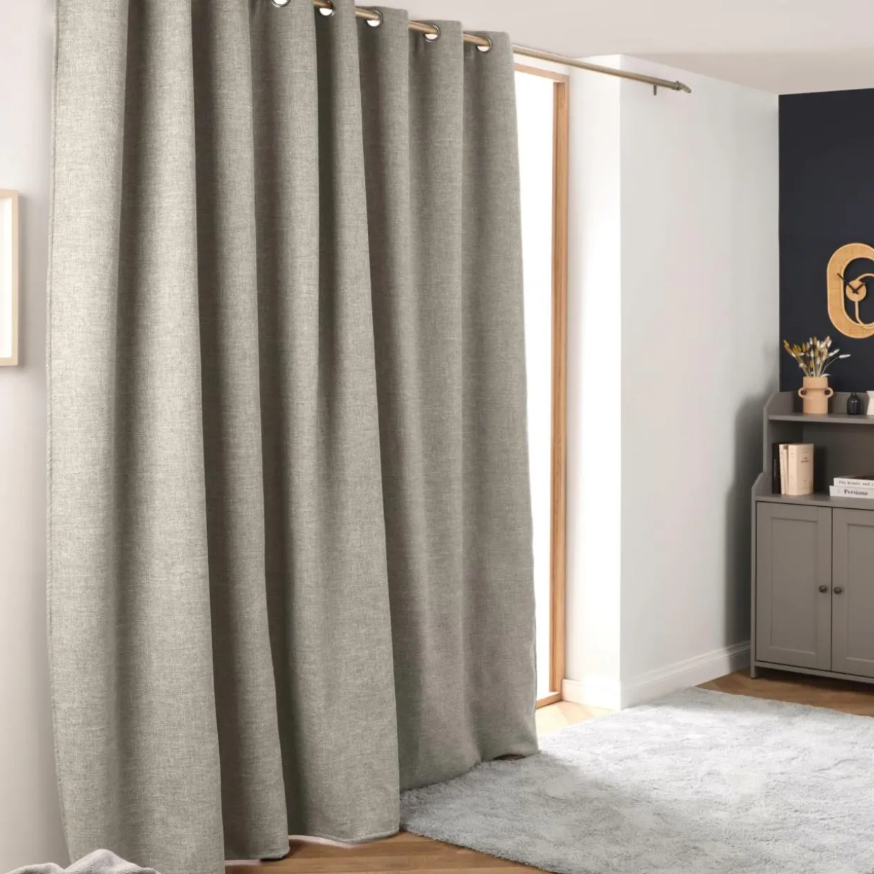 Rideau obscurcissant thermique (280 x 240 cm) Alba Taupe