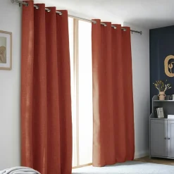 Rideau obscurcissant thermique (140 x 280 cm) Alba Terracotta