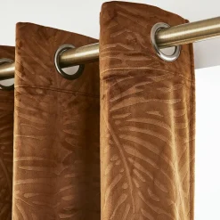 Rideau obscurcissant velours (180 x 260 cm) Fern Camel