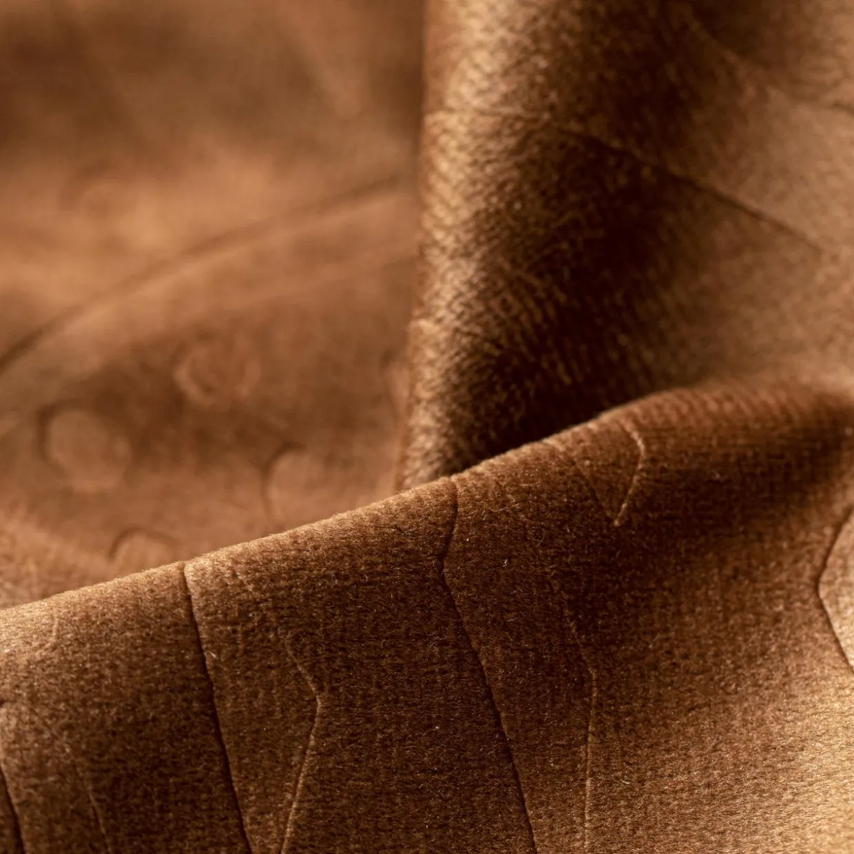 Rideau obscurcissant velours (140 x 180 cm) Fern Camel