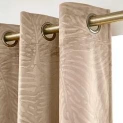 Rideau obscurcissant velours (140 x 240 cm) Fern Taupe