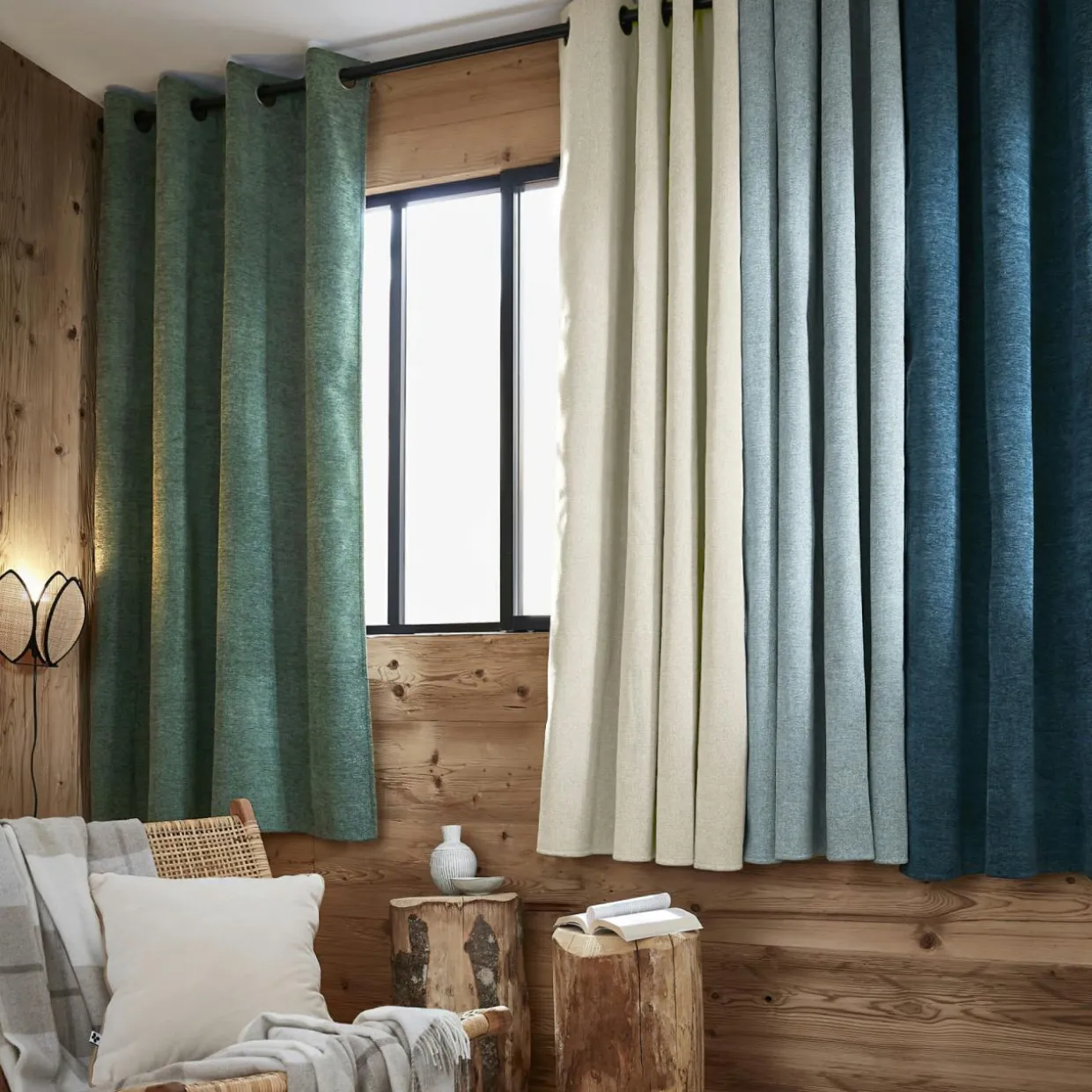 Rideau occultant isolant Total Blackout (140 x 180 cm) Magnus Vert eucalyptus