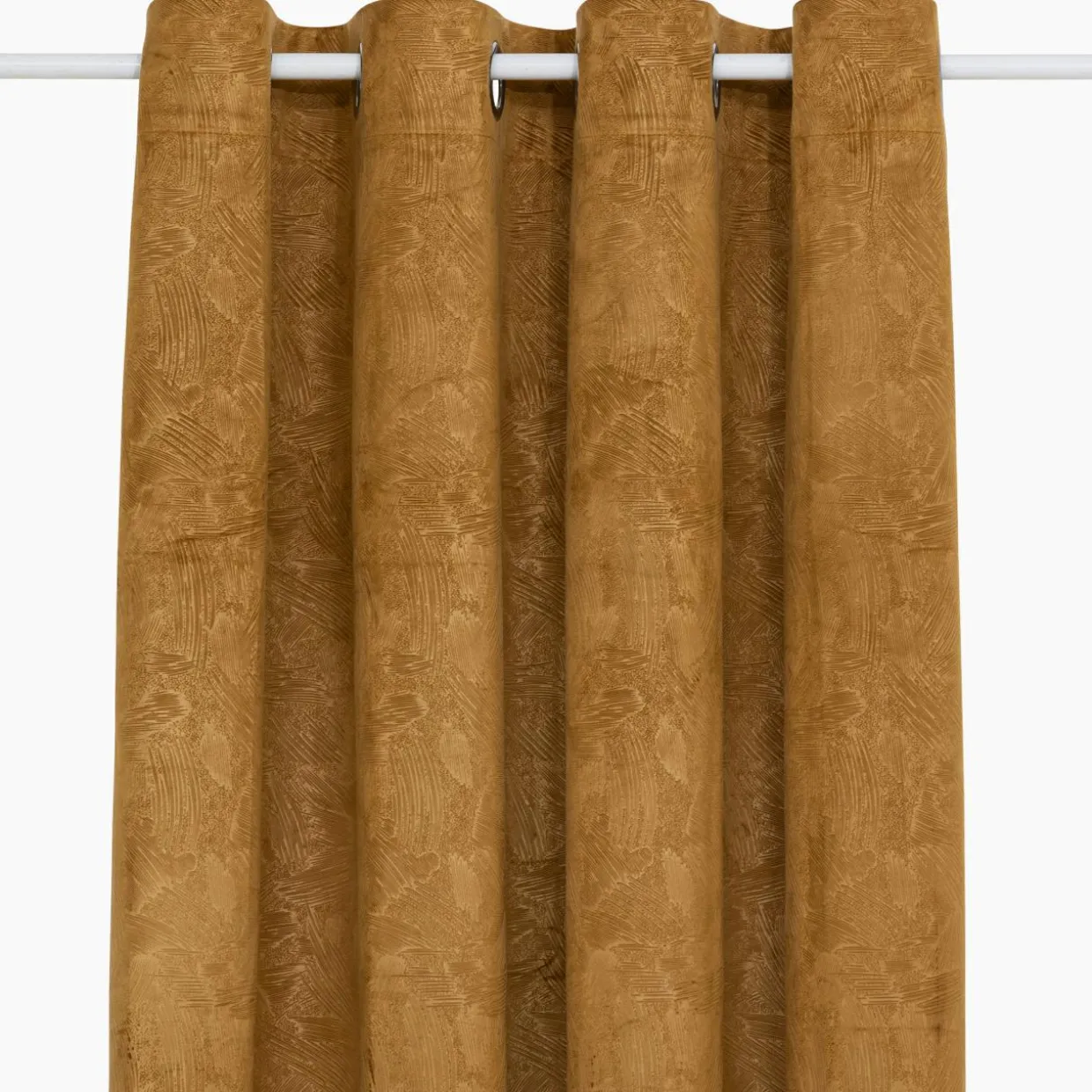 Rideau occultant velours (135 x 260 cm) Fuji Marron cannelle