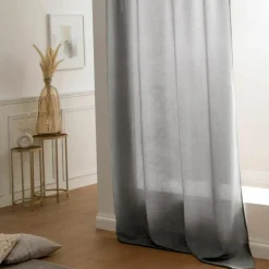 Rideau oeillets (140 x 260 cm) Béa Anthracite