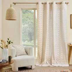 Rideau polycoton (140 x 240 cm) Saharis Beige