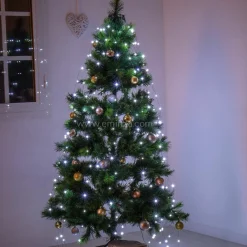 Rideau pour sapin H2,10 m 672 Micro LED Flashing light Blanc froid