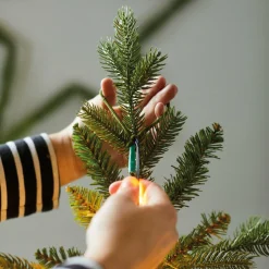 Rideau pour sapin H2,40 m 832 Micro LED Flashing light Blanc chaud
