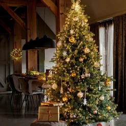 Rideau pour sapin H2,10 m 672 Micro LED Flashing light Blanc chaud