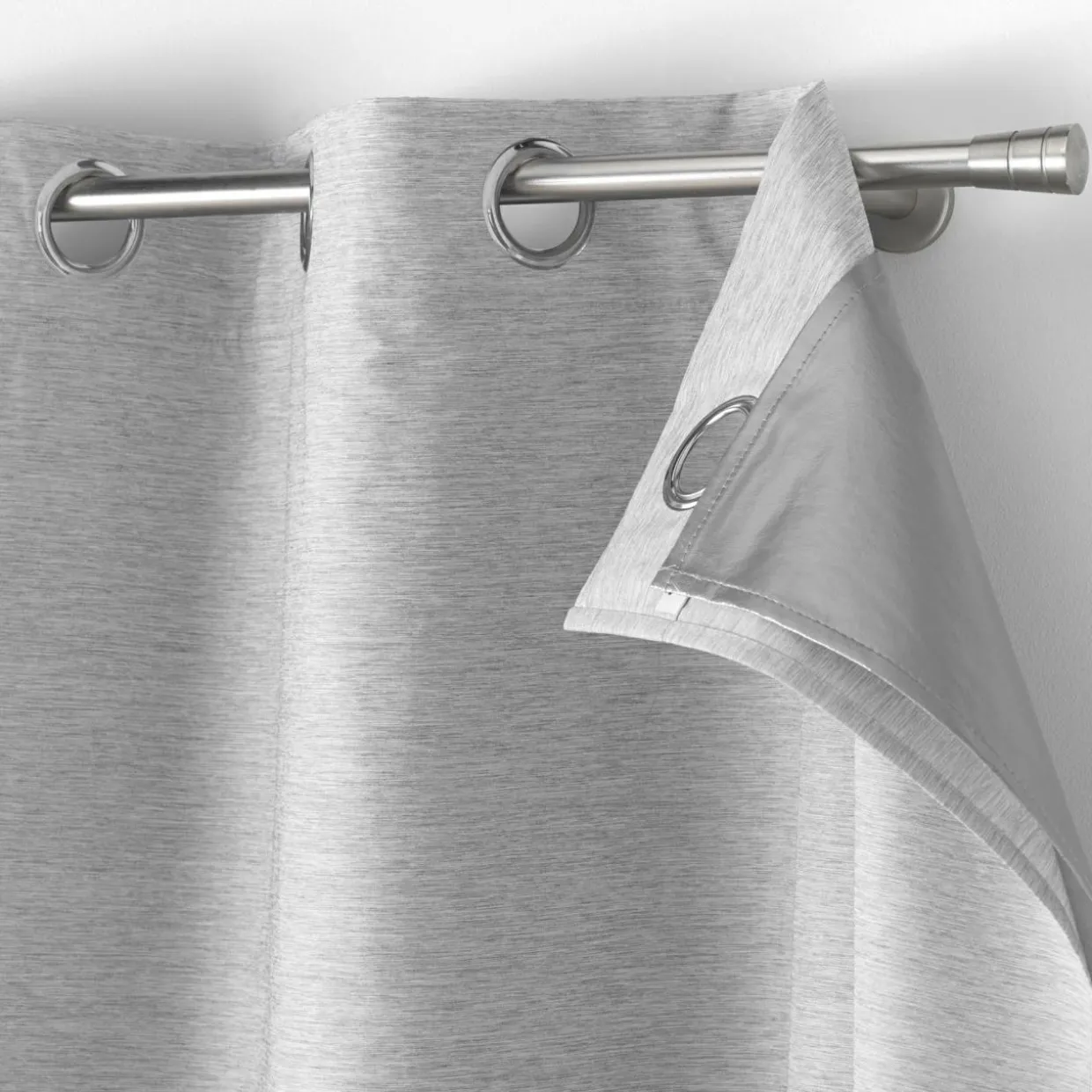 Rideau thermique doublure amovible (140 x 260 cm) Coverline Gris clair
