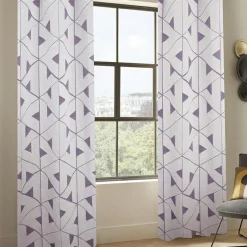 Rideau tissé (140 x 260 cm) Maloé Violet clair