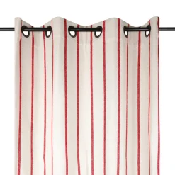 Rideau toile de coton (135 x 260 cm) Ocealys Rouge