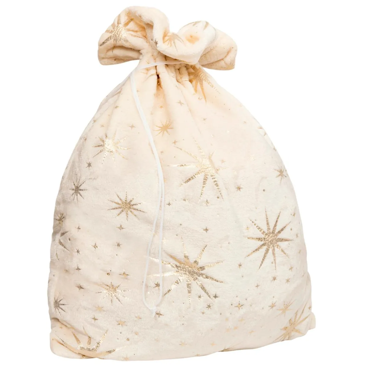 Sac cadeau (H70 cm) Étoiles Célestes Ivoire et doré