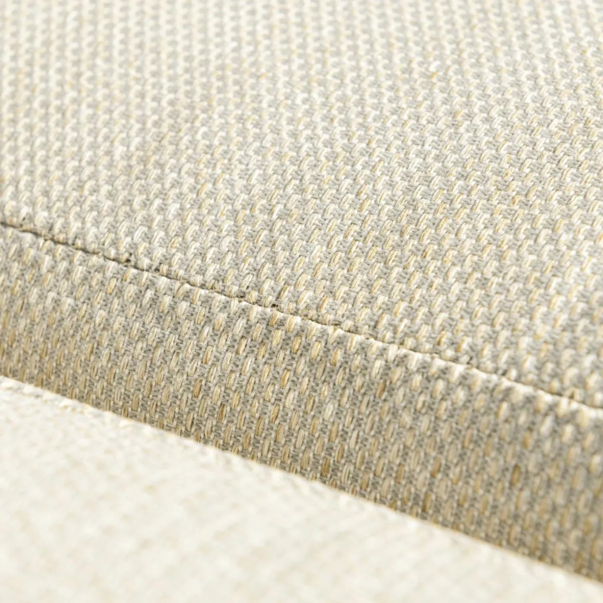 Salon de jardin aluminium 5 places 4 pcs Elba Blanc et beige