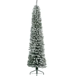 Sapin artificiel de Noël (H300 cm) Narrow Vert enneigé