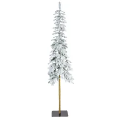 Sapin artificiel de Noël (H210 cm) Sierra Vert enneigé