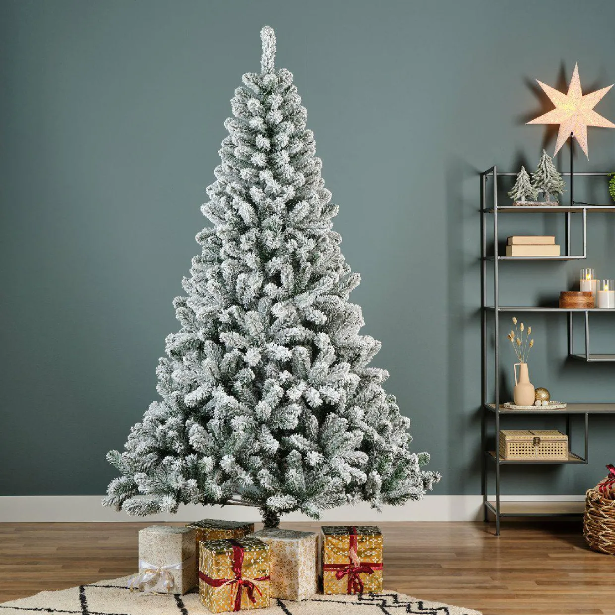 Sapin artificiel de Noël (H240 cm) King Vert enneigé