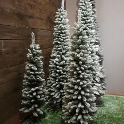 Sapin artificiel de Noël (H150 cm) Narrow Vert enneigé