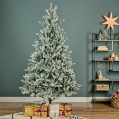 Sapin artificiel de Noël (H210 cm) Allix Vert enneigé