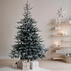 Sapin artificiel de Noël (H210 cm) Glorious Vert enneigé