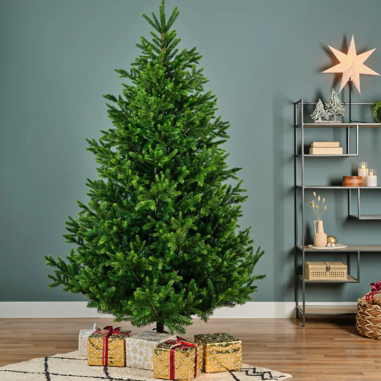Sapin artificiel de Noël (H300 cm) Abies Nordmann Vert sapin