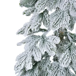Sapin artificiel de Noël (H120 cm) Sierra Vert enneigé