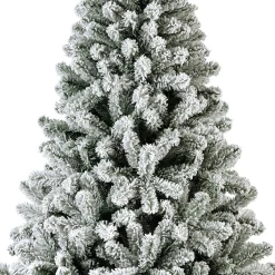 Sapin de Noël artificiel lumineux 260 LED (H180 cm) King Vert enneigé