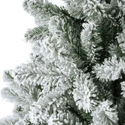 Sapin de Noël artificiel lumineux 320 LED (H210 cm) King Vert enneigé