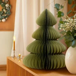 Sapin papier à poser (H60 cm) Fermeture Magnétique Vert