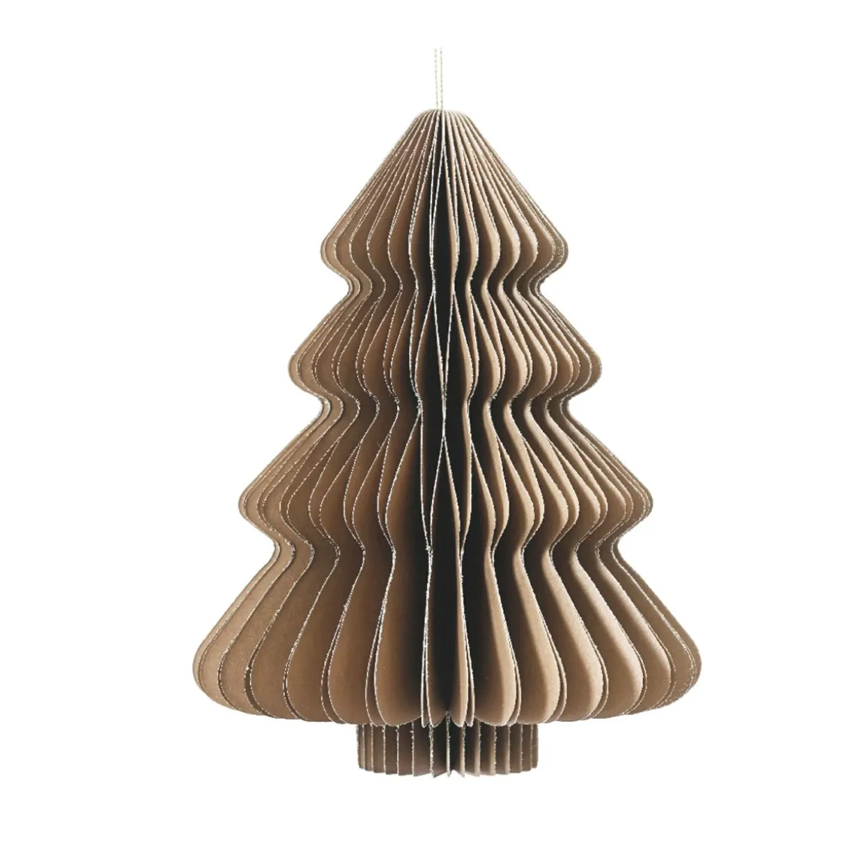 Sapin papier à suspendre (H40 cm) Fermeture Magnétique Brun