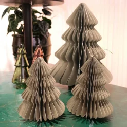 Sapin papier à suspendre (H40 cm) Fermeture Magnétique Brun