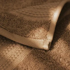 Serviette de bain coton bio (30 x 50 cm) Méline Camel