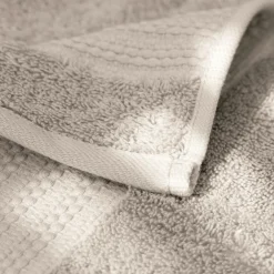 Serviette de bain coton bio (50 x 90 cm) Méline Beige pampa