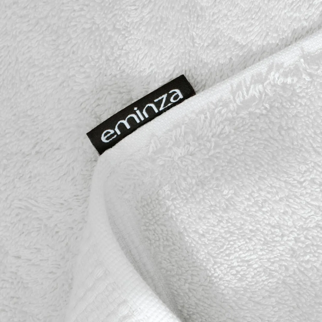 Serviette de bain coton bio (30 x 50 cm) Méline Blanc chantilly