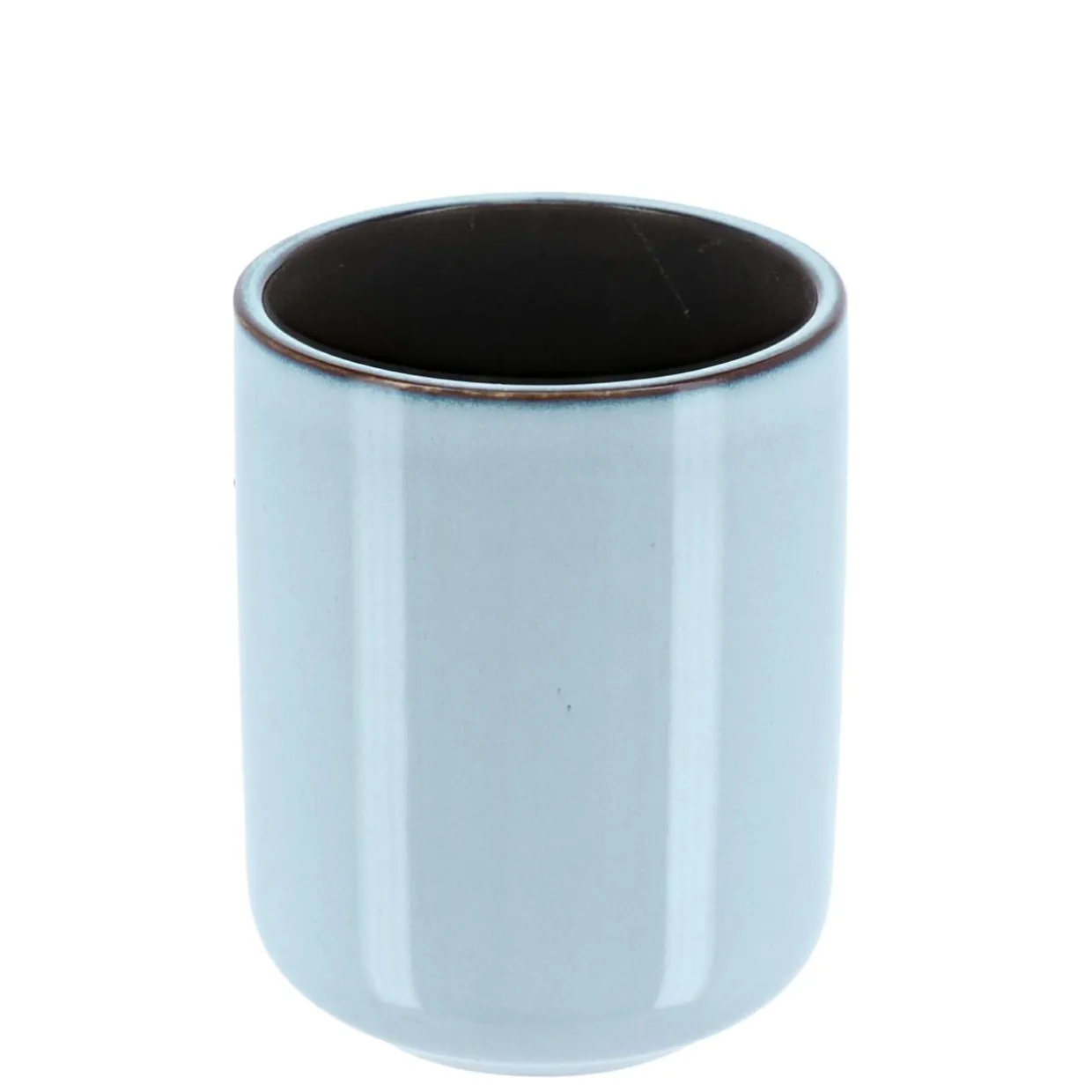 Set d'accessoires salle de bain grès laqué Pietra Bleu