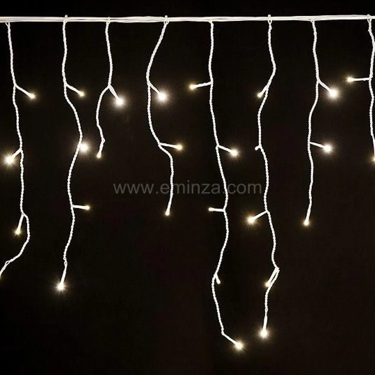 Stalactite lumineuse 30 m 900 LED Stars Grande hauteur XL Timer Blanc chaud