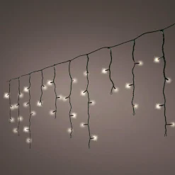 Stalactite lumineuse Solaire 11 m 259 LED Rechargeable Blanc chaud