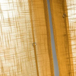 Store bateau passe tringle (45 x 180 cm) Robin Jaune ocre