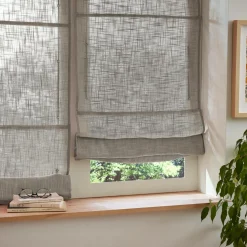 Store bateau passe tringle (45 x 180 cm) Robin Taupe